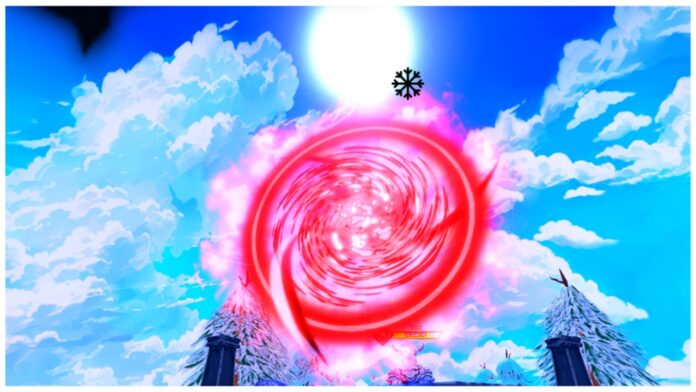 Feature image for our arise crossover snow monarch guide showing a red portal on the winter raid island