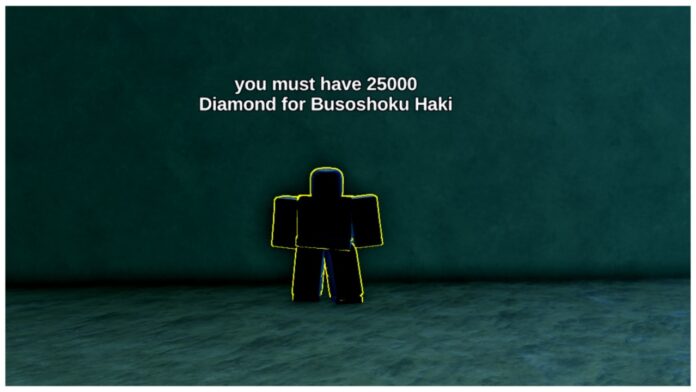 Feature image for our rock fruit haki guide showing the haki trainer npc standing in the centre of the frame