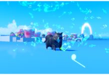 Rock Fruit OIIA Cat – Boss Spawn Times, Drops, and How To Defeat! Feature image for our rock fruit oiia cat guide showing the boss on the open ocean with music notes emitting from its body