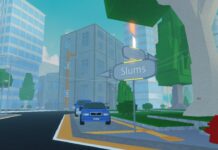 Fire Force Online Clans – How To Join a Clan, Clan Abilities, and More! Feature image for our Fire Force Online Clans guide. Image shows a city with buildings, trees, and parked cars.