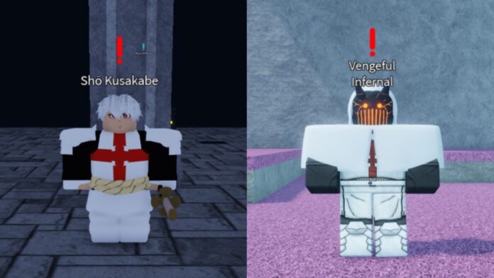 Feature image for our Fire Force Reignition Bosses guide. Image shows two Boss NPCs standing in a side-by-side collage.