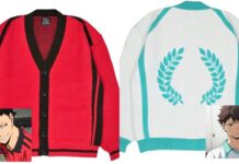 Support Your Favourite Team With The Haikyu Steady Hands Collaboration Feature image for our Haikyu Steady Hands Collaboration news piece. Image shows two cardigan designs with the matching anime character.