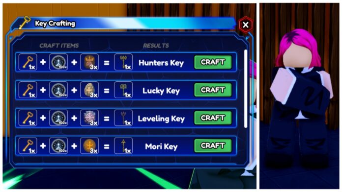 Feature image for our arise crossover keys guide showing the key crafter and npc