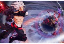 Crystal of Atlan PvP Tier List – Which Class To Main Feature image for our crystal of atlan pvp tier list showing a character mid-air about to swing down on a large beast