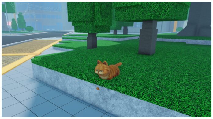 Feature image for our fire force reignition evangelist guide showing a Garfield cat sitting in grass