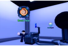 How To Reach M+ Rank in Arise Crossover Feature image for our how to reach m rank in arise crossover guide showing the rank up test npc