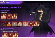Anime Last Stand Summer Units – Obtainments, Stats, and More! Feature image for our anime last stand summer units guide showing the in-game update log with all the new units
