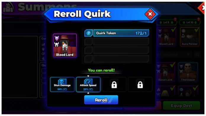 Feature image for our anime rising quirks guide showing a unit in the quirk reroller