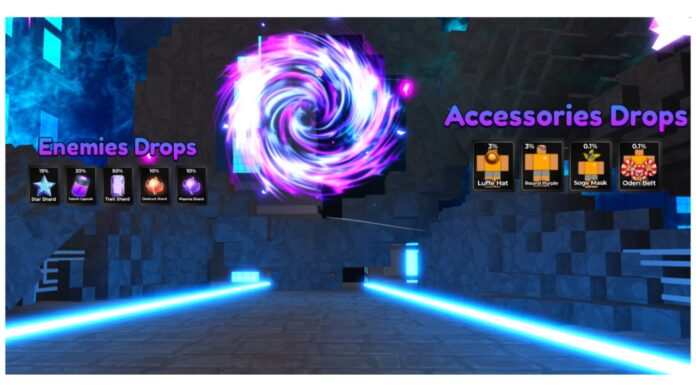 Feature image for our anime shadows 2 relics guide showing a portal leading to the trials