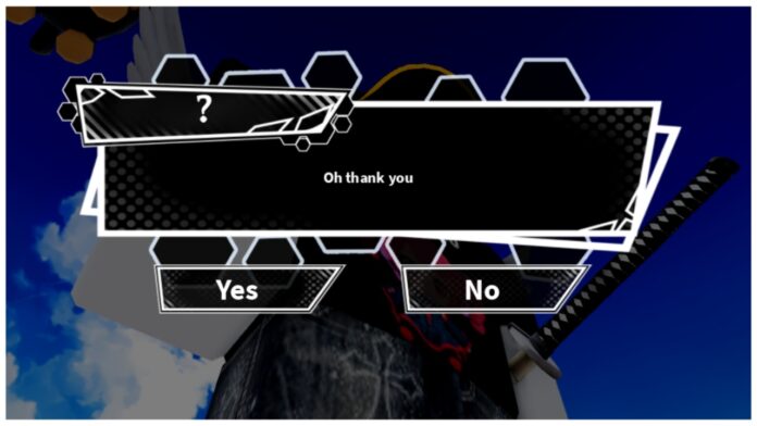 Feature image for our anime spirits nero devilhunter guide showing a black textbox and the ? npc talking saying oh, thank you.
