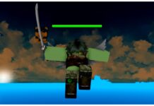 Anime Spirits Race Tier List – The BEST As Of November 2025! Feature image for our anime spirits race tier list showing a player with wings on their back slowly falling with a sword in hand facing upwards