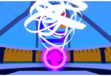 How To Get To Arise Crossover World 2 – What’s At World 2? Feature image for our arise crossover world 2 guide showing the pink portal inside the guild tower that teleports players to world 2.