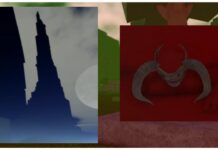 How To Get The Rune Slayer Tarnished Kubikiri – New META Katana! Feature image for our rune slayer tarnished kubikiri guide showing a red map with the ancient demon and a large stony pillar pasted into the centre