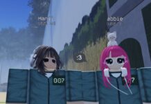 How To Kick In Ink Game – Best Games To Kick In! Feature image for our How To Kick In Ink Game guide. Image shows two players standing next to each other.