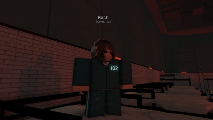 Feature image for our Ink Game AFK World guide. Image shows a character standing on top of a bunk bed looking down.