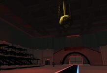 How To Survive Ink Game Lights Out – Hiding Spots, Weapons, and More! Feature image for our Ink Game Lights Out guide. Image shows a dark room with beds and a piggy bank hanging from the ceiling.