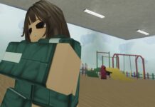 How To Play The Ink Game Mingle Round – Best Methods To Win! Feature image for our Ink Game Mingle guide. Image shows a character in a playground with NPCs behind her.