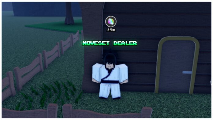 Feature image for our aether adventure movesets tier list showing the moveset teacher npc in front of a wooden building