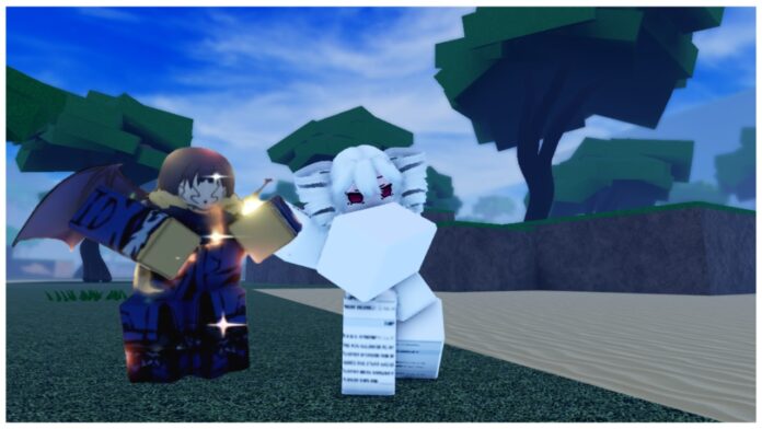 Feature image for our aether adventure rimuru guide showing a player punching next to a png of the title screen rimuru
