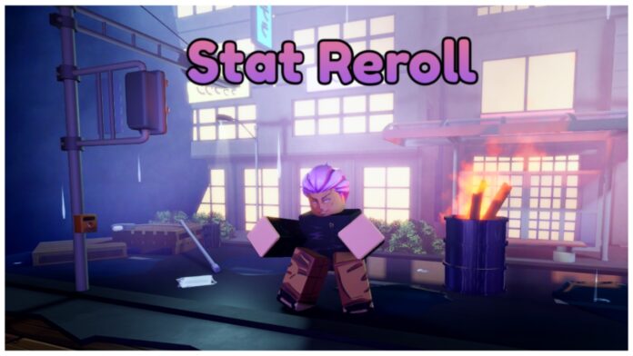 Feature image for our anime final strike stat reroll guide showing hakari dancing in a night time city setting