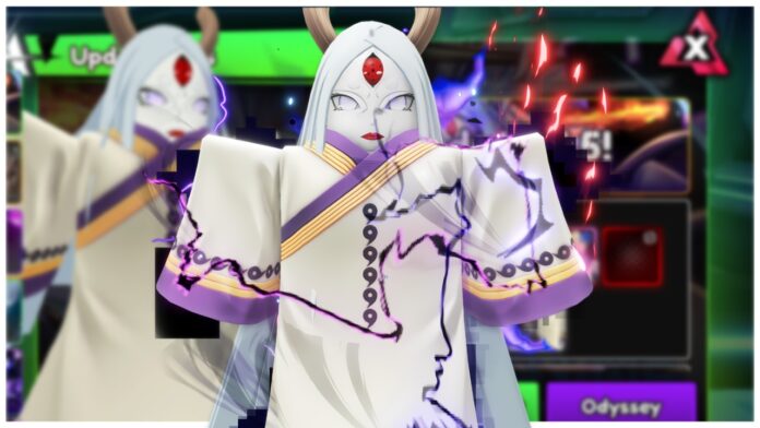 Feature image for our anime vanguards koguro unsealed guide showing the unit clearly against a blurred background of her event banner