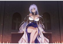 Lost Sword Pet Tier List Feature image for our lost sword pet tier list showing a woman sitting on a large box looking into the camera with a slight smirk