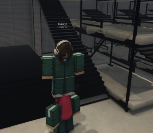 Ink Game Parkour Artist Power – Abilities and Best Times to Use Feature image for our Ink Game Parkour Artist guide. Image shows bunkbeds in the background and one player standing on another's head.