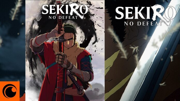 featured image for our news on Sekiro Shadows Die Twice anime. It shows the first visuals released for the anime featuring the hero.