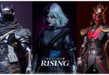 Destiny Rising Tier List – Who Should You Main On Release? Feature image for our destiny rising tier list showing three characters in a collage with the destiny rising game name logo at the bottom in white