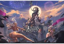 Horizon Walker Tier List – May 2026 Feature image for our horizon walker tier list showing an array of characters surrounding a focal point of a tall stone pillar with the main character sitting at the top