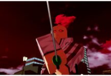 Type Soul Chains of Domination – Obtainment and Showcase! Feature image for our type soul chains of domination guide showing a soul reaper in front of a red sky holding a sword