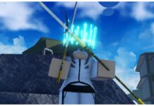 Type Soul Hell Update Codes – 1M CODE Feature image for our type soul hell update codes guide showing a player equipping their weapon with a large glowing blue crown atop their head