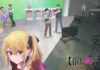 featured image for our news on Oshi no Ko Season 3 trailer. It shows Ruby Hoshino in the spotlight on the set of a variety show, with Aqua in the background,