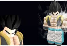 How To Get Rogita in Anime Vanguards – Plus Passives and Evo! Feature image for our how to get rogita in anime vanguards guide showing two images of the unit in-game. The left is an icon headshot of him and the right is a fullbody with a white aura around him