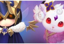 Seven Knights Rebirth Pets Masterlist Feature image for our seven knights rebirth pets guide showing two pets side by side, the left looking like a hooded human with red eyes, and the right being a white dog-like creature also with red eyes