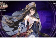 The Best Seven Knights Rebirth PvE Tier List For Team Building Feature image for our seven knights rebirth pve tier list showing a character against a dark purple background looking to the viewer with a flat expression as her hair blows behind her in the wind