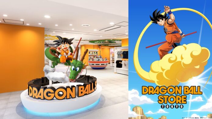 Dragon Ball Store Tokyo featured image for our news on Dragon Ball Store Tokyo. It shows Son Goku in the store.