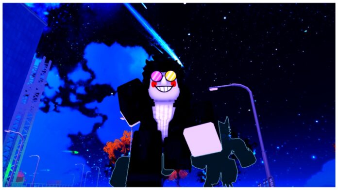 Feature image for our arise ragnarok crossover class tier list showing a player running at the screen with two shadows behind them at night time