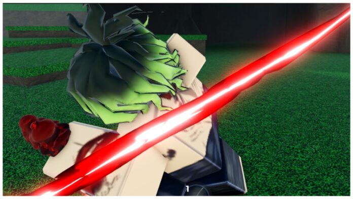 Feature image for our how to get spins in weak legacy 2 guide showing gyutaro slashing at the viewer with his red sickles