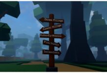 The Complete Onikami Races Guide – Slayers, Demons, Hybrids! Feature image for our onikami races guide showing a sign post pointing out many locations of interest that has relevance to the races.