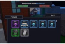 Rogue Piece Races Guide – Buffs, Obtainments, and More! Feature image for our rogue piece races guide showing a player about to use a race reroll from within their inventory