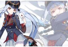 Official Release Stella Sora Trekkers Tier List Feature image for our stella sora tier list showing Freesia's official character art on the left with a faded image of her in the background