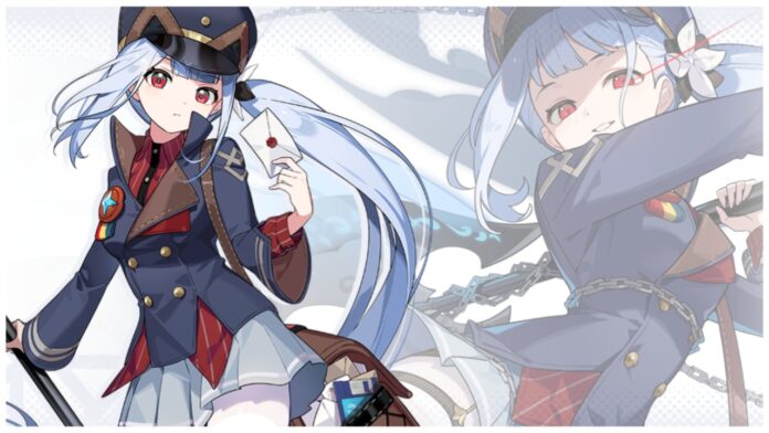 Feature image for our stella sora tier list showing Freesia's official character art on the left with a faded image of her in the background
