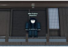 Weak Legacy 2 Mist Breathing – Location, Obtainment, Mastery, and More! Feature image for our weak legacy 2 mist breathing guide showing the muichiro npc standing on a wooden porch in front of a wooden house in the snow village