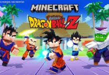 World Martial Arts Is Part of Minecraft Now, Courtesy of Dragon Ball Z DLC! featured image for our news on Minecraft Dragon Ball Z DLC. It shows five Dragon Ball Z characters in the form of Minecraft characters.