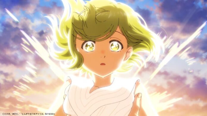 featured image for our news on Witch Hat Atelier. It shows the protagonist with eyes widened and hair flying in the air.