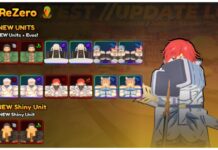 Anime Last Stand Update 75 Tier List – RE:ZERO UPD Rankings! Feature image for our anime last stand update 75 tier list guide showing the new update log in-game with the rezero inspired units in icons on the front page