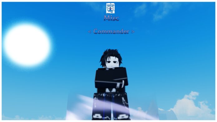 how-to-rank-up-in-diverse-piece Feature image for our how to rank up in diverse piece guide showing the commander npc with his arms folded on top of a tree with the blue sky and sun behind him