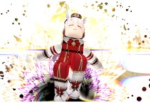 Uma Racing Mechanics – Tips and Tricks on How To Play Feature image for our uma racing mechanics guide showing a roblox player dressed as gold ship lunging forwards with a smile on her face as she enters her zone