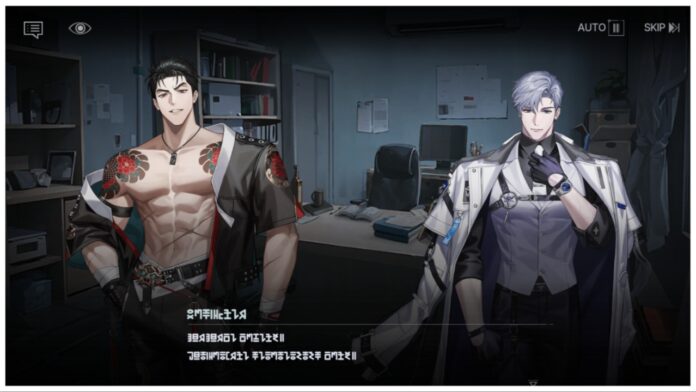 zerowake-gates-tier-list Feature image for our zerowake gates tier list showing two in-game characters pngs in a dingy office room talking in korean